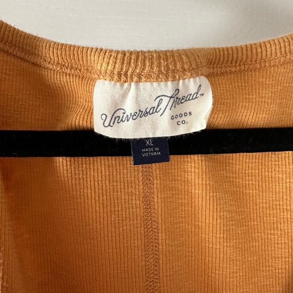 UNIVERSAL thread XL yellow button down knit dress - Picture 4 of 4